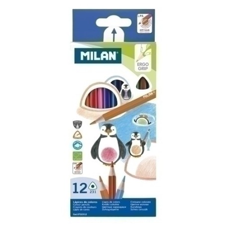 LAPICES COLOR MILAN ERGO GRIP Est. 12