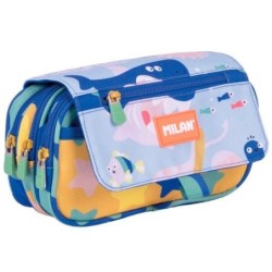 MILAN PORTATODO 4 CREMALLERAS CON SOLAPA SERIE ESPECIAL BLUE ODYSSEY