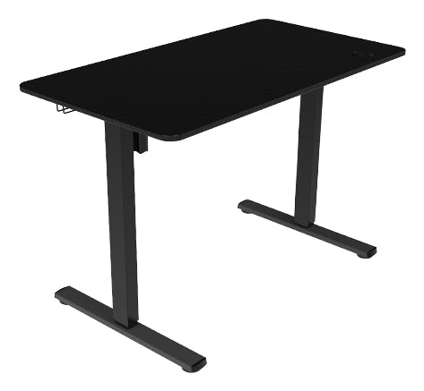 MGD-ERGOPRO  Mesa Ajuste Altura Elctrico 73-118cm  Superficie Ergonmica Fibra Carbono  Estructura Metlica  Soporte Auriculares y Gestin Cableado  Escritorio Regulable 110x60cm  Negro