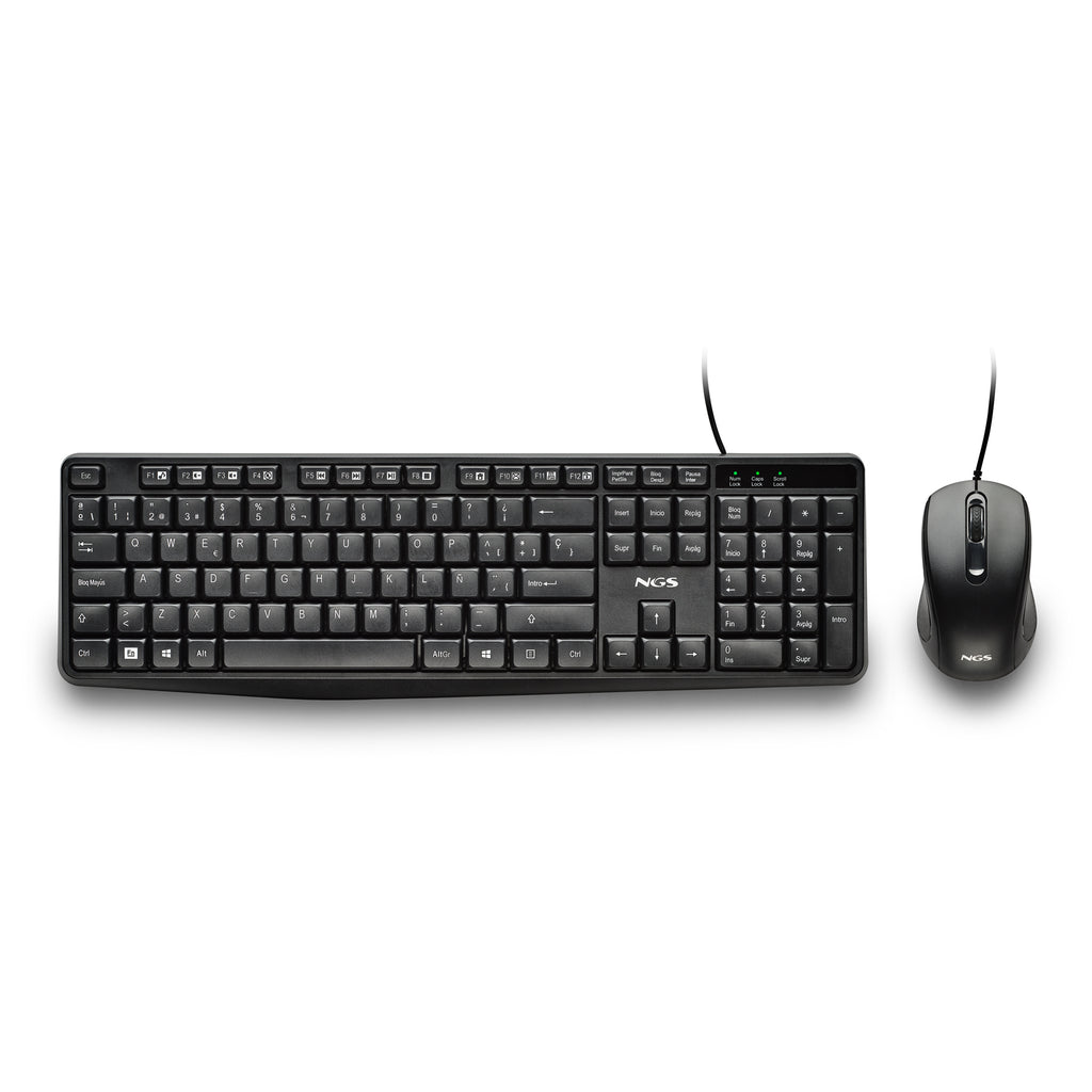 COCOA KIT V2 teclado Ratn incluido Universal USB QWERTY Espaol Negro