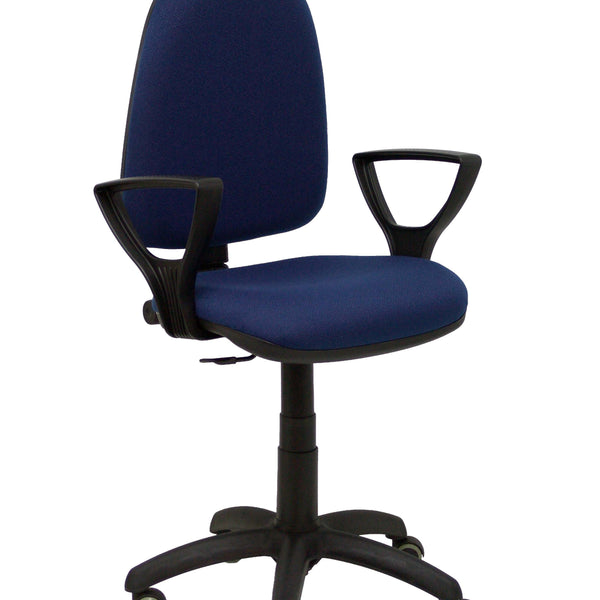 Silla Ayna bali azul marino brazos fijos ruedas de parqu