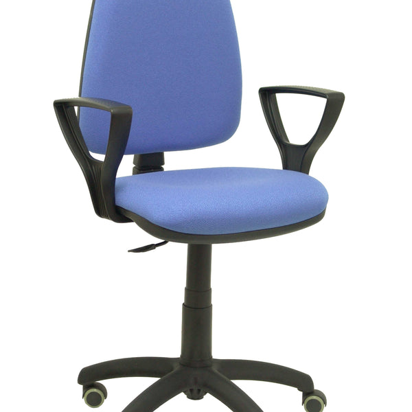 Silla Ayna bali azul claro brazos fijos ruedas de parqu