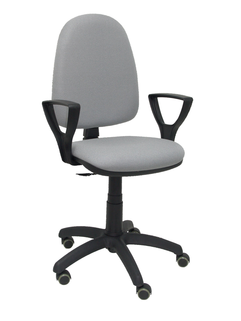 Silla Ayna bali gris claro brazos fijos ruedas de parqu