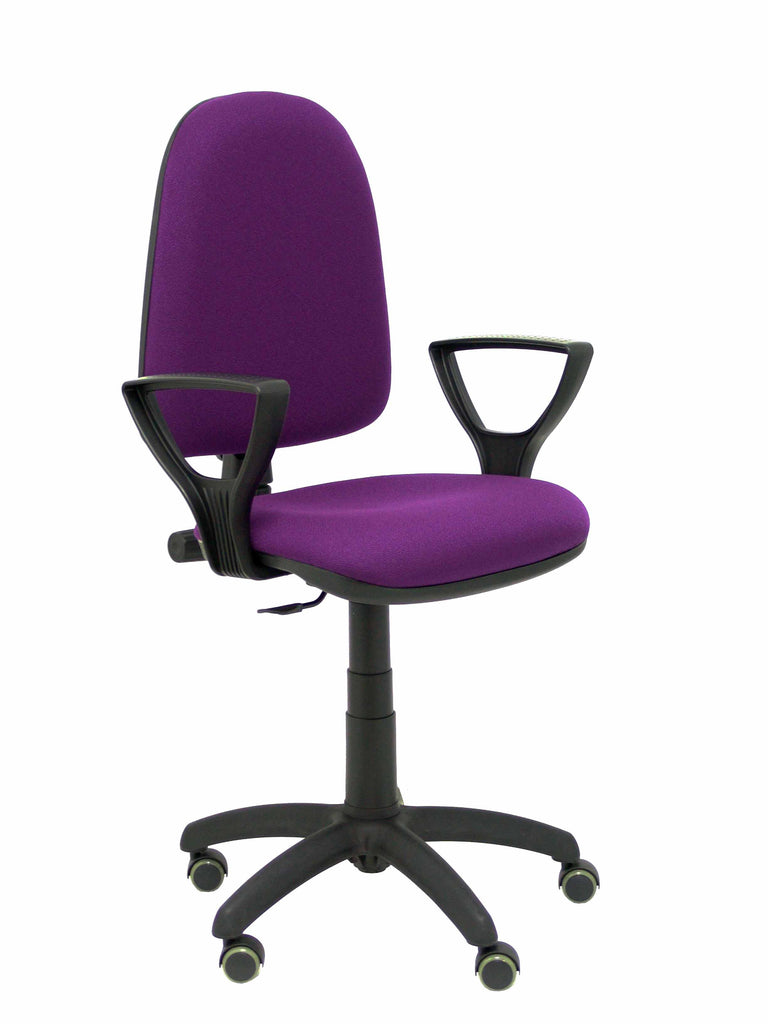 Silla Ayna bali morado brazos fijos ruedas de parqu