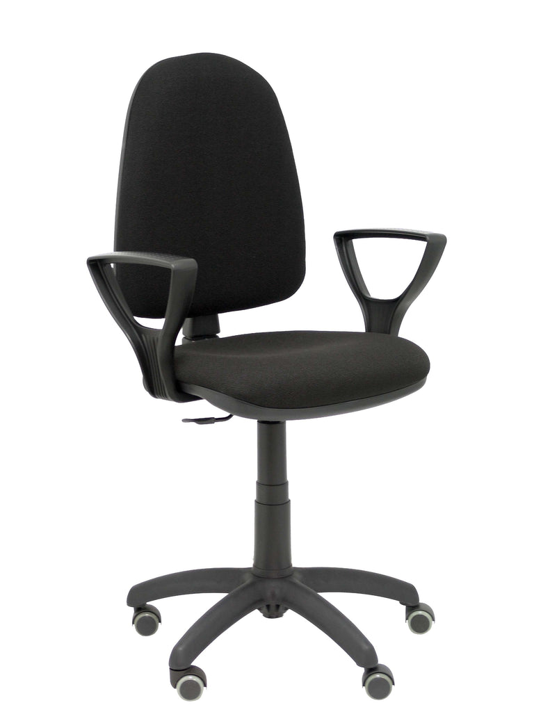 Silla Ayna bali negro brazos fijos ruedas de parqu