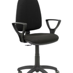 Silla Ayna bali negro brazos fijos ruedas de parqu