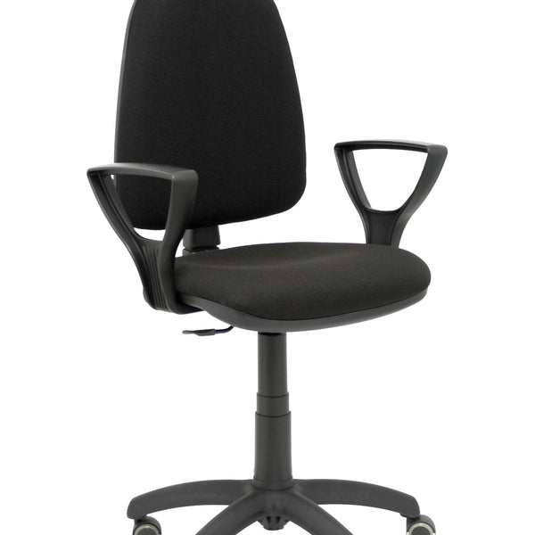 Silla Ayna bali negro brazos fijos ruedas de parqu