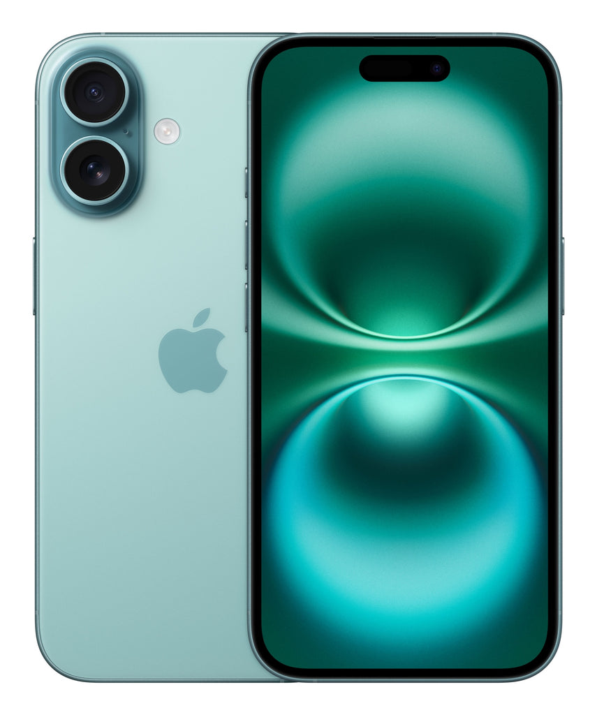 iPhone 16 15 5 cm (6.1") SIM doble iOS 18 5G USB Tipo C 128 GB Verde azulado