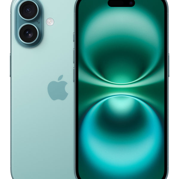 iPhone 16 15 5 cm (6.1") SIM doble iOS 18 5G USB Tipo C 128 GB Verde azulado