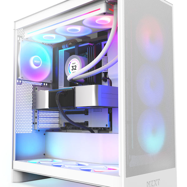 H7 Flow RGB Midi Tower Blanco