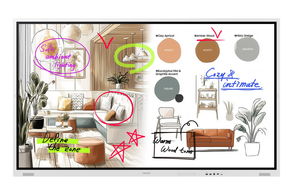 WM75FX pizarra blanca interactiva 190 5 cm (75") 3840 x 2160 Pixeles Pantalla tctil Gris  Blanco HDMI