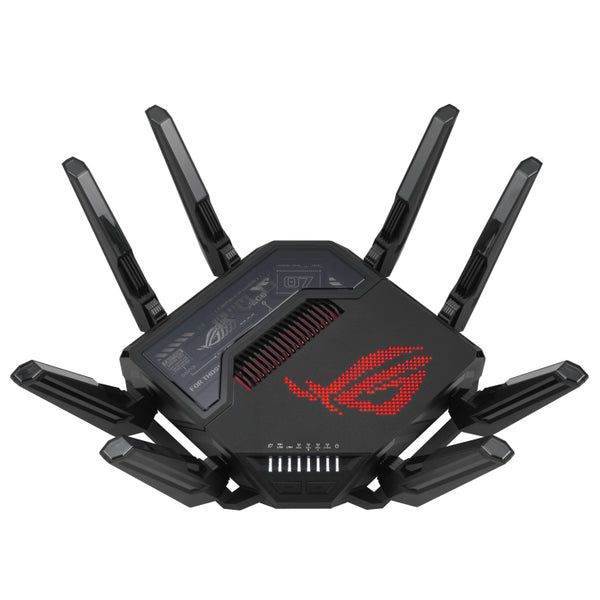 ROG Rapture GT-BE98 router inalmbrico 10 Gigabit Ethernet Quad-band (2.4 GHz / 5 GHz-1 / 5 GHz-2 / 6 GHz) Negro