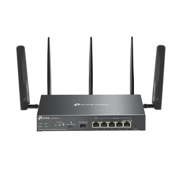 Omada ER706W-4G router inalmbrico Gigabit Ethernet Doble banda (2 4 GHz / 5 GHz) Negro