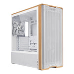 Lancool LAN217W carcasa de ordenador Midi Tower Blanco  Madera