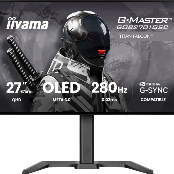 G-MASTER GOB2701QSC-B1 pantalla para PC 68 6 cm (27") 2560 x 1440 Pixeles 2K Ultra HD OLED Negro