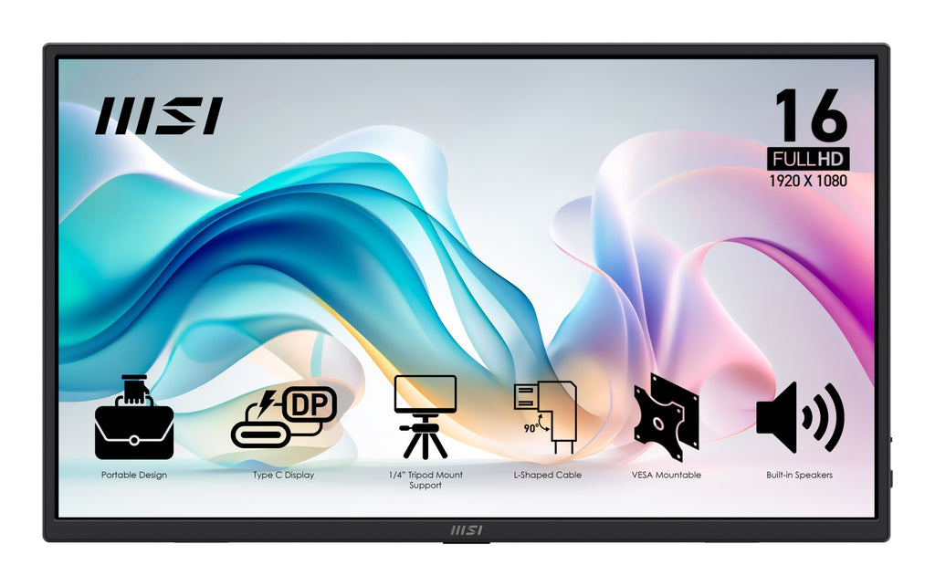 PRO MP165 E6 monitor o TV porttil Monitor porttil Negro 39 6 cm (15.6") LED 1920 x 1080 Pixeles