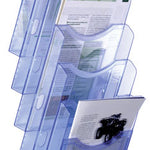 6126 AZ TP portacartel y stand de informacin Portafolletos A4 Poliestireno Azul