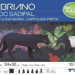 BLOC 10 HOJAS MANUALIDADES CARTULINA NEGRA FABRIANO S0400004