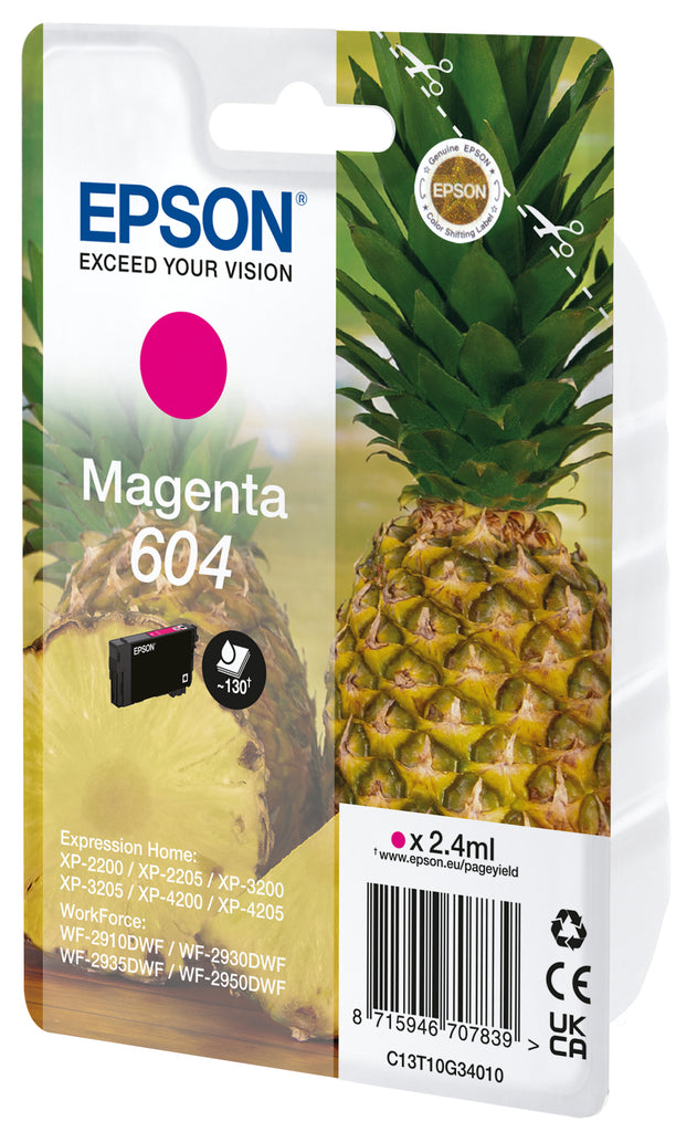 604 cartucho de tinta 1 pieza(s) Original Rendimiento estndar Magenta