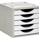 4005 BL cajonera para oficina Gris  Blanco