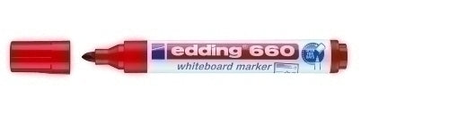 ROTUL.PIZAR.EDDING 660  ROJO