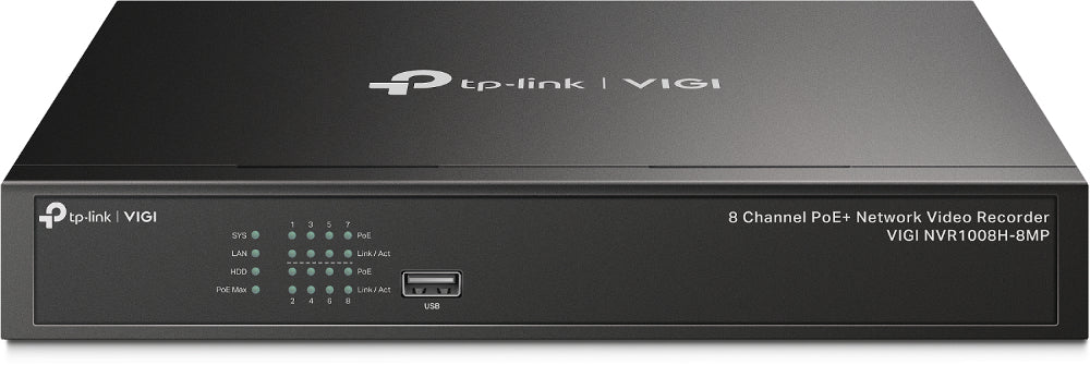 VIGI NVR1008H-8MP Grabadore de vdeo en red (NVR) Negro