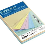 CARTULINA A4 FABR. 185g P/100 COL.PASTEL