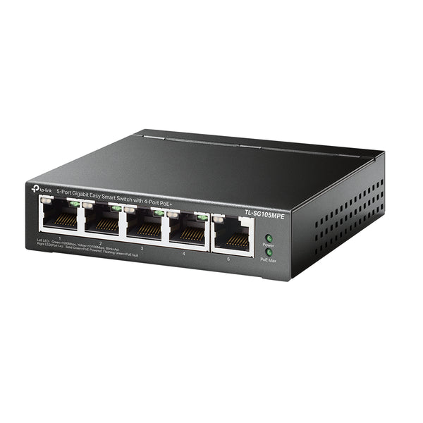 TL-SG105MPE switch L2 Gigabit Ethernet (10/100/1000) Energa sobre Ethernet (PoE) Negro