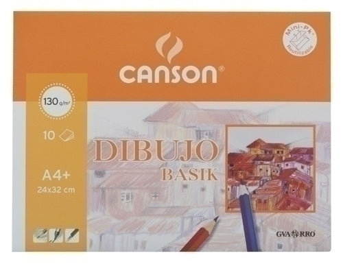 LAMINA G-C DIBUJO BASIK M.PK 10 A4+ LISA
