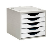 4005 BL PS cajonera para oficina Gris  Blanco Poliestireno