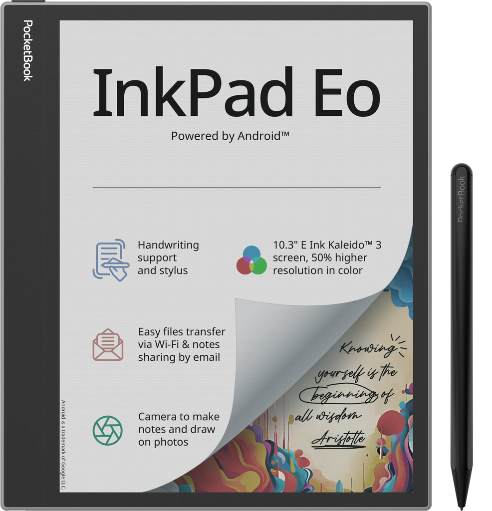 InkPad Eo - Mist Grey lectore de e-book Pantalla tctil 64 GB Wifi Negro  Gris