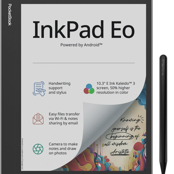 InkPad Eo - Mist Grey lectore de e-book Pantalla tctil 64 GB Wifi Negro  Gris