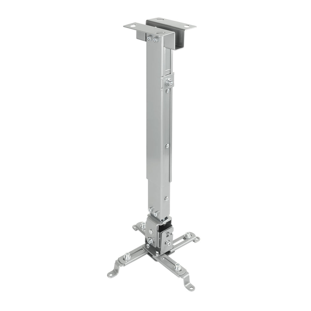 SOPORTE UNIVERSAL INCLINABLE DE TECHO PARA PROYECTOR PLATA