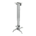 SOPORTE UNIVERSAL INCLINABLE DE TECHO PARA PROYECTOR PLATA