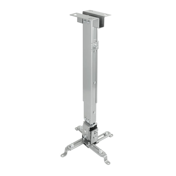 SOPORTE UNIVERSAL INCLINABLE DE TECHO PARA PROYECTOR PLATA