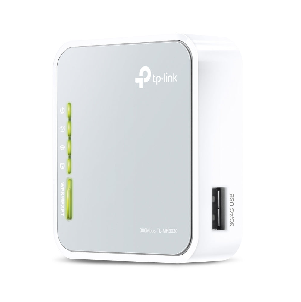 TL-MR3020 router inalmbrico Ethernet rpido Banda nica (2 4 GHz) Gris  Blanco