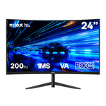 MONITOR 23 8 CURVO 200HZ HDMI DP pantalla para PC 60 5 cm (23.8") 1920 x 1080 Pixeles Full HD LCD Negro