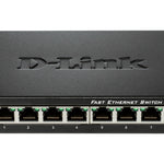 DES-108 switch No administrado L2 Gigabit Ethernet (10/100/1000) Escritorio Negro