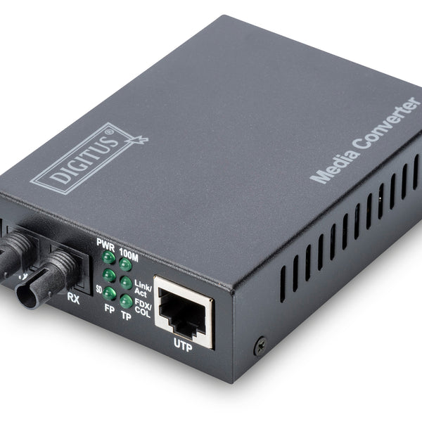 Convertidor de medios Fast Ethernet RJ45 / ST