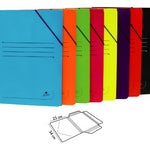 CARPETA CARTON 500 GR. PLASTIFICADO BRILLO FOLIO GOMA SOLAPA ROJO MARIOLA 1523RO