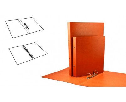 CARPETA ANILLAS REDONDAS CARTON GOFRADO FOLIO NATURAL 2-A-25 MM. N 12 CUERO REDONDA  MARIOLA 5182N