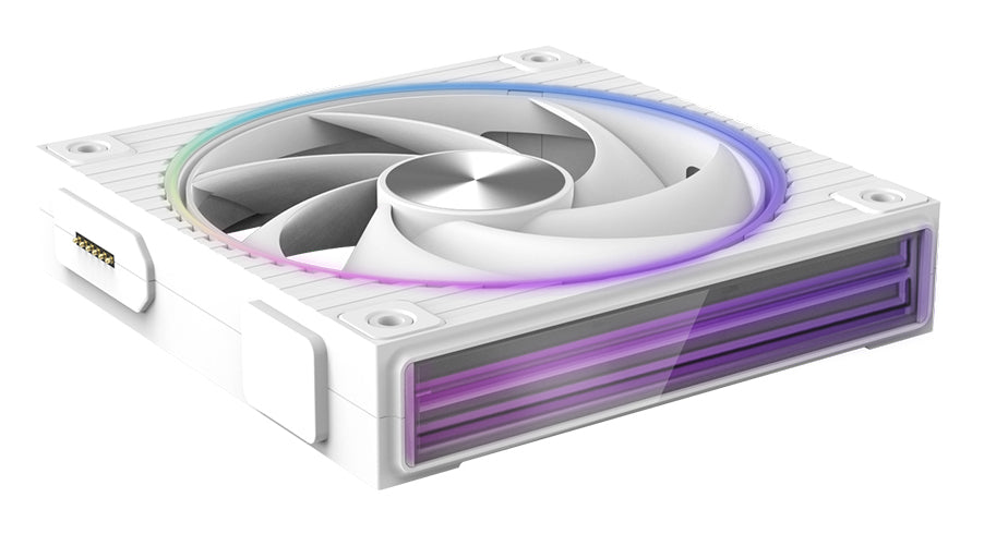 ZM-DF120 WHITE sistema de refrigeracin para ordenador Placa base Ventilador 12 4 cm Blanco 1 pieza(s)