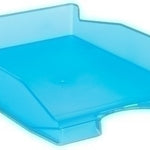 BANDEJA SOBREMESA TRASLUCIDA AZUL