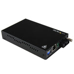 Conversor de Medios Gigabit Ethernet a Fibra Multi Modo Conector SC - 550m