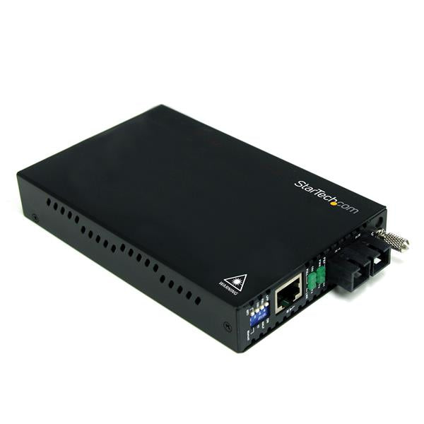 Conversor de Medios Ethernet 10/100 Mbps a Fibra Modo nico Monomodo Conector SC - 30km