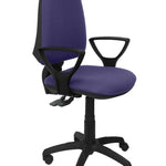 Silla Elche S bali azul claro brazos fijos
