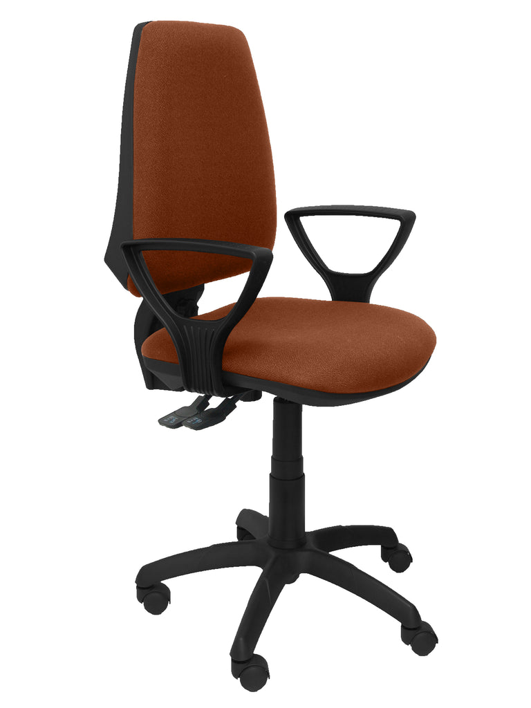 Silla Elche S bali marrn brazos fijos