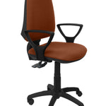Silla Elche S bali marrn brazos fijos