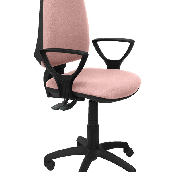 Silla Elche S bali rosa plido brazos fijos