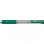 Super Grip Medium Verde Bolgrafo de punta retrctil con pulsador Medio 1 pieza(s)